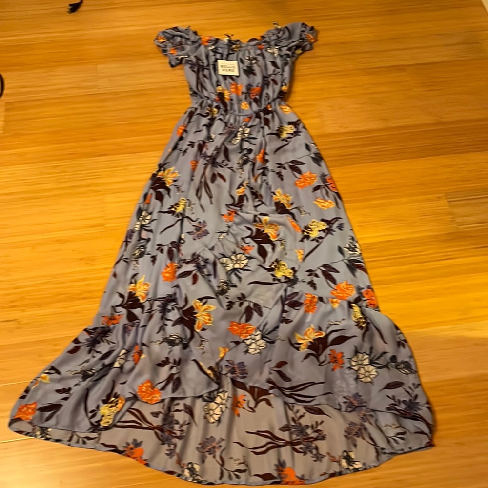 Nwt Belle Vera blue floral maxi dress